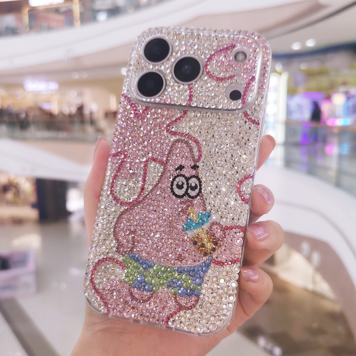Patrick Star Gorgeous Bling Rhinestone For iPhone Case