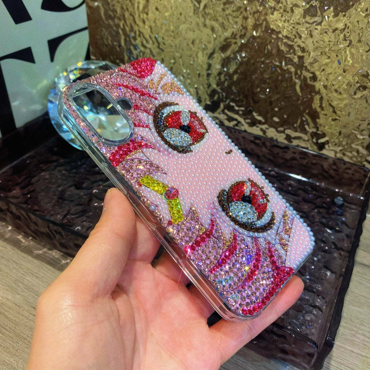 Handmade iPhone Case Luxury Bling Rhinestone Beautiful Sailor Moon Case