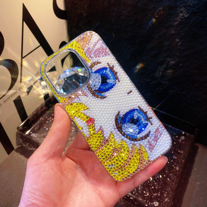 Handmade iPhone Case Luxury Bling Rhinestone Beautiful Sailor Moon Case