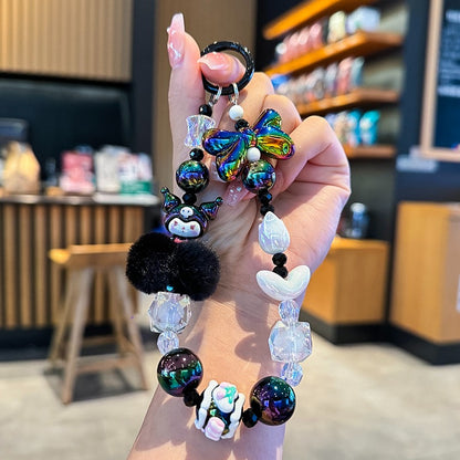 Hello Kitty and Friends Beaded Charm Phone Wrist Strap