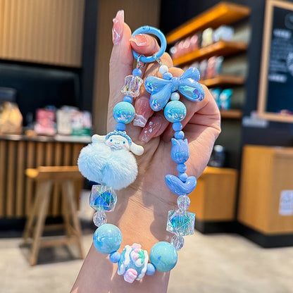 Hello Kitty and Friends Beaded Charm Phone Wrist Strap