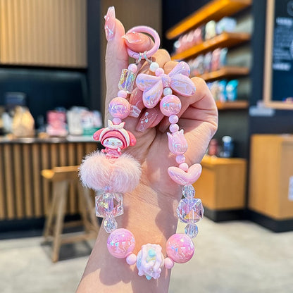 Hello Kitty and Friends Beaded Charm Phone Wrist Strap