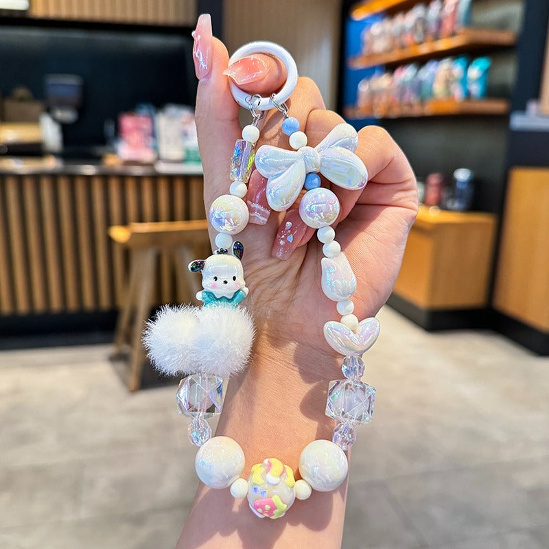 Hello Kitty and Friends Beaded Charm Phone Wrist Strap