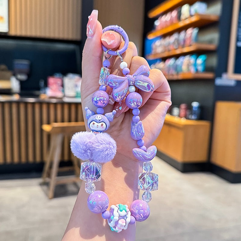 Hello Kitty and Friends Beaded Charm Phone Wrist Strap