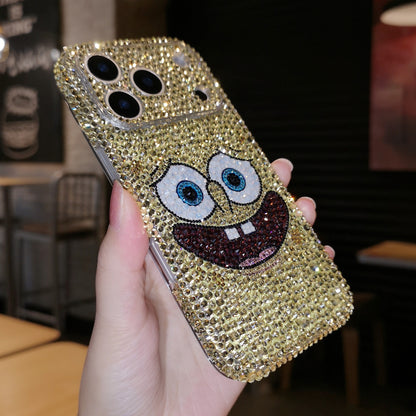 SpongeBob SquarePants Bling Yellow Rhinestone For iPhone Case