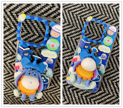 Handgemachte iPhone Hülle Süße Winnie the Pooh Decoden Creme Kleber Hülle