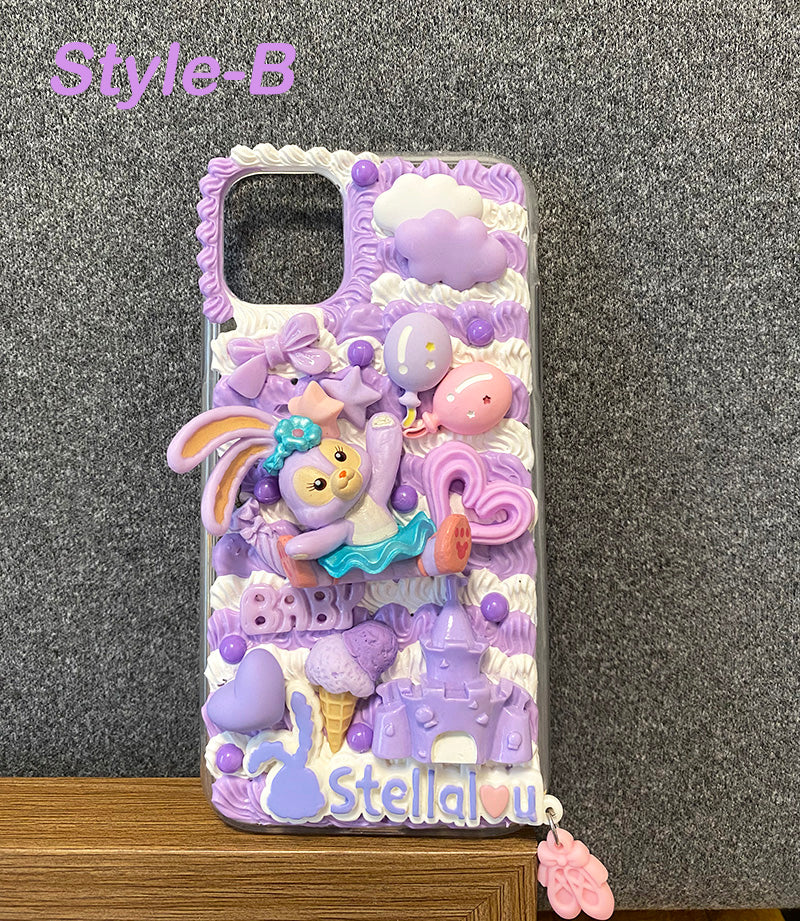 StellaLou Decoden Cream Glue Case For iPhone Case