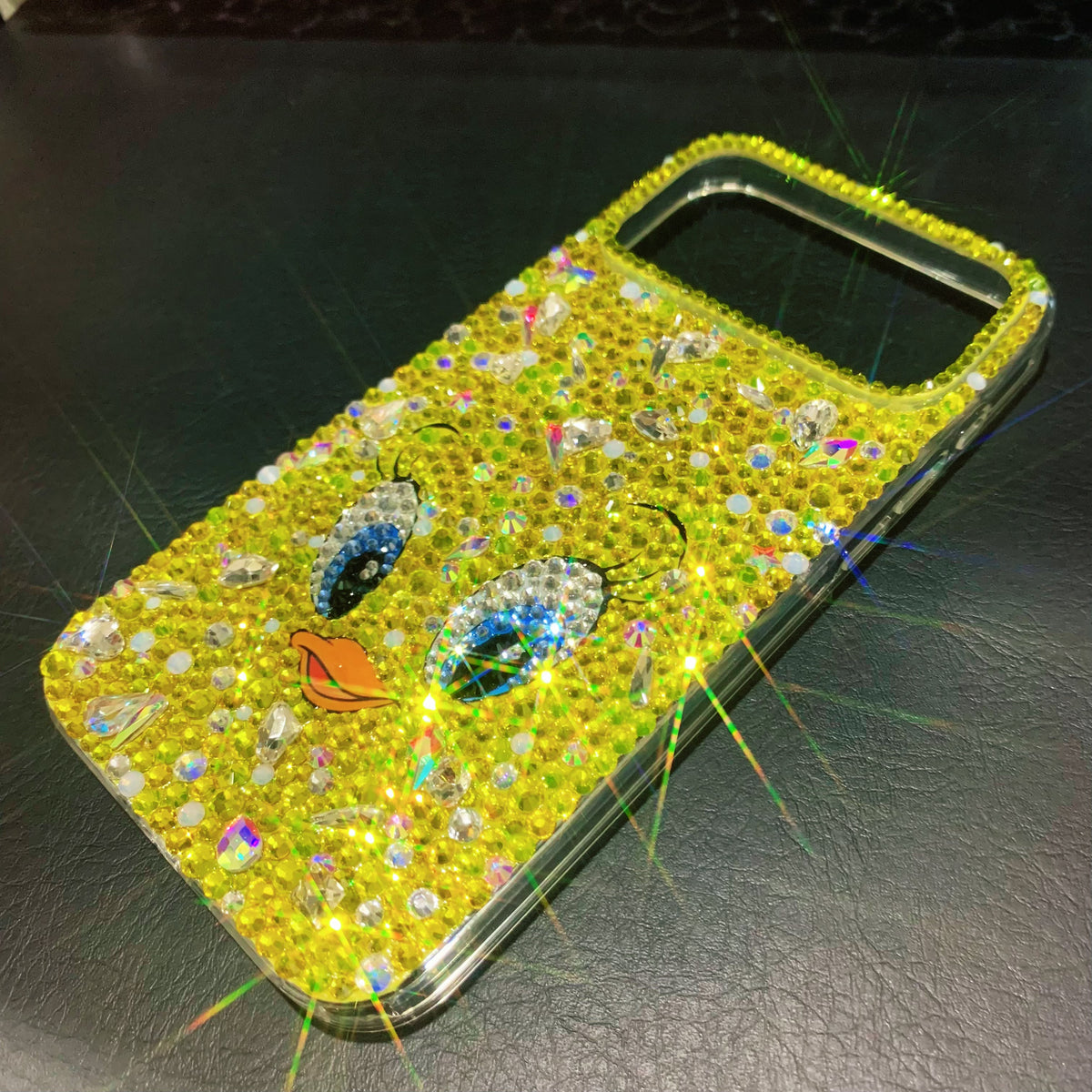 Handmade iPhone Case Bling Yellow Rhinestone Tweety