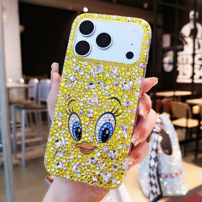 Handmade Bling Rhinestone Yellow Tweety iPhone Case