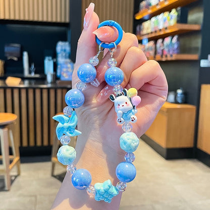 Hello Kitty and Friends Beaded Charm Phone Wrist Strap