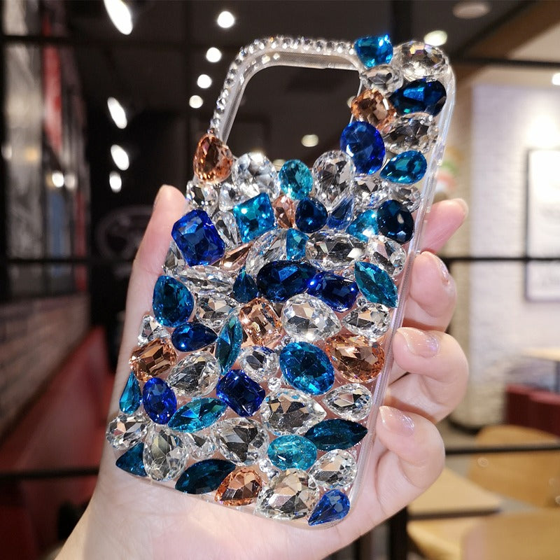 Gorgeous Large Gemstone with Rhinestone For iPhone Case