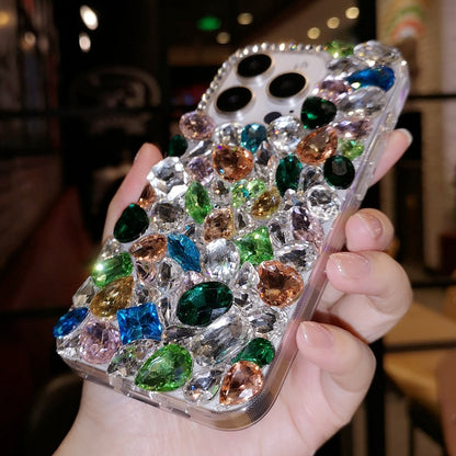 Gorgeous Large Gemstone with Rhinestone For iPhone Case