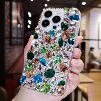 Gorgeous Large Gemstone with Rhinestone For iPhone Case