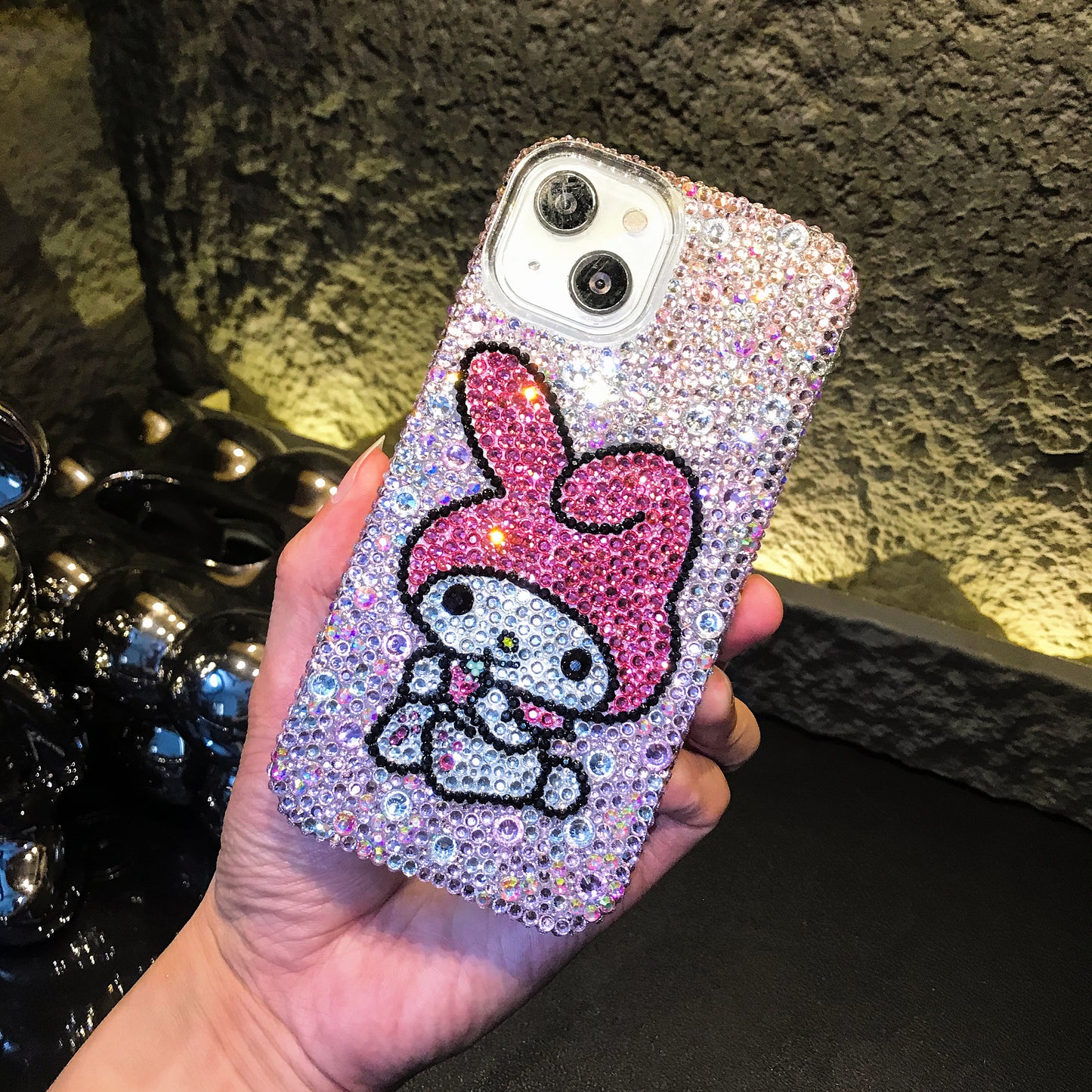 My Melody Gorgeous Bling Crystal For iPhone Case