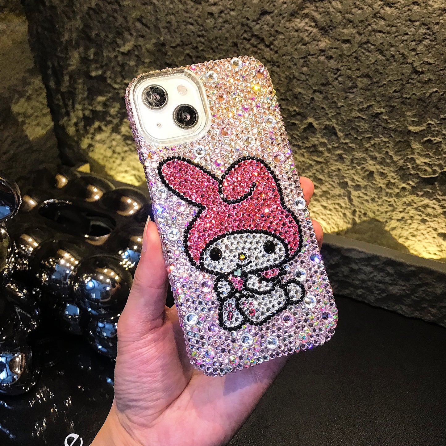 My Melody Gorgeous Bling Crystal For iPhone Case