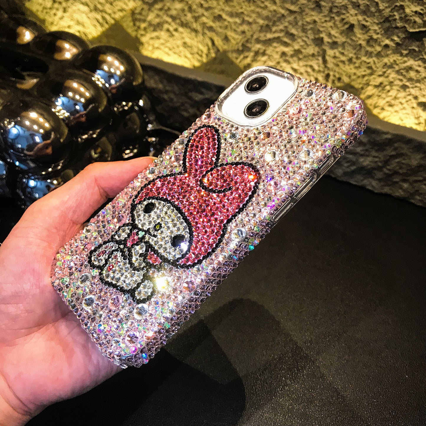 My Melody Gorgeous Bling Crystal For iPhone Case