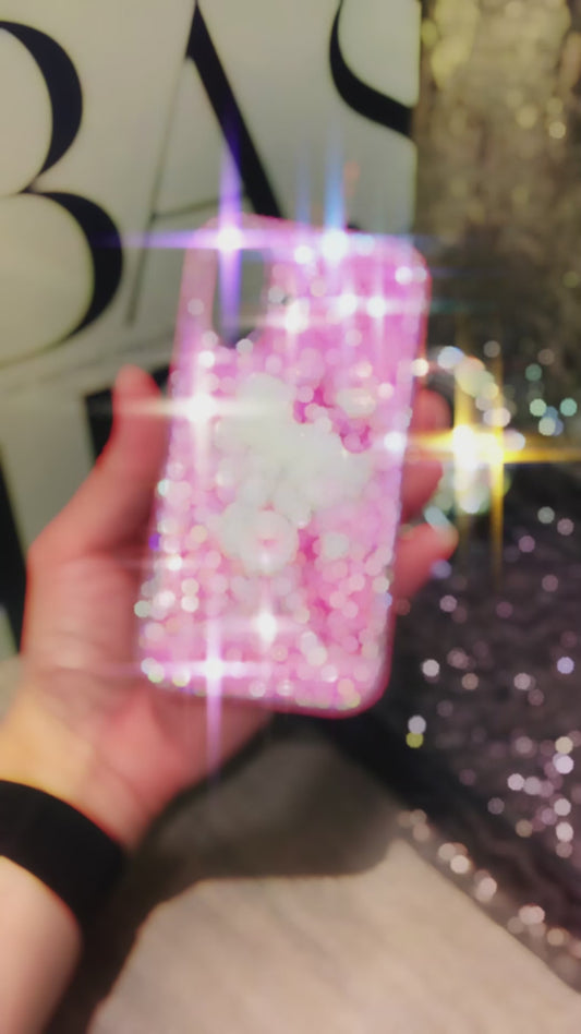 Handmade iPhone Case Bling Jelly Pink Rhinestone Cute Hello Kitty Case