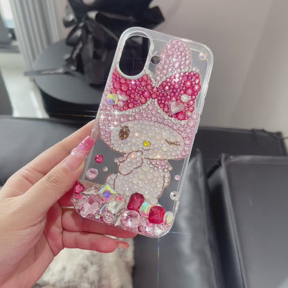 My Melody Gorgeous Bling Rhinestone with Crystal For iPhone Case