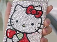 Hello Kitty & Apple Bling Rhinestone For iPhone Case