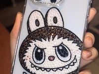 Labubu Gorgeous Brown Bling Rhinestone For iPhone Case