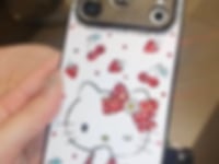 手作りiPhoneケース ラグジュアリー キラキラ オパールラインストーン かわいいハローキティケース