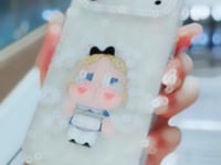 Handmade Minimalism Bling Rhinestone Cute Crybaby iPhone Case