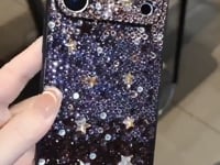 Handmade iPhone Case Luxury Bling Purple Rhinestone Gradient Color