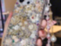 Handmade iPhone Case Luxury Bling Crystal with Flowers