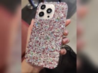 Handmade Phone Case Bling Rose Red Mix Rhinestones For iPhone Samsung