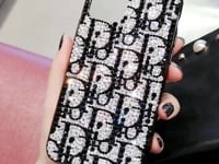 Handmade iPhone Case Gorgeous Bling Rhinestone Monogram Pattern