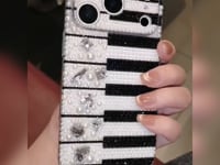 Handmade Phone Case Elegance Pearl Piano Keys For iPhone
