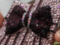 Handmade iPhone Case Luxury Pink Bling Rhinestone & Dark Purple Bow