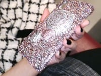 Handmade Phone Case Luxury Pink Bling Rhinestone Lollipop For iPhone