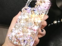 Handmade Phone Case Luxury Bling Crystals with Pearls For iPhone