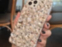 Handmade Gorgeous Silver & Pink Crystals Case For iPhone Samsung
