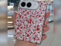 Handmade Luxury Bling Rose Red Mix Rhinestone Case For iPhone Duo