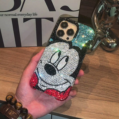 Handmade iPhone Case Luxury Bling Rhinestone Cute Mickey Case