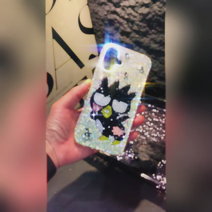 Handmade Gorgeous Bling Rhinestone Cute Badtz-Maru Case For iPhone