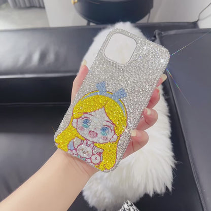 Alice Disney Gorgeous Bling Rhinestone For iPhone Case