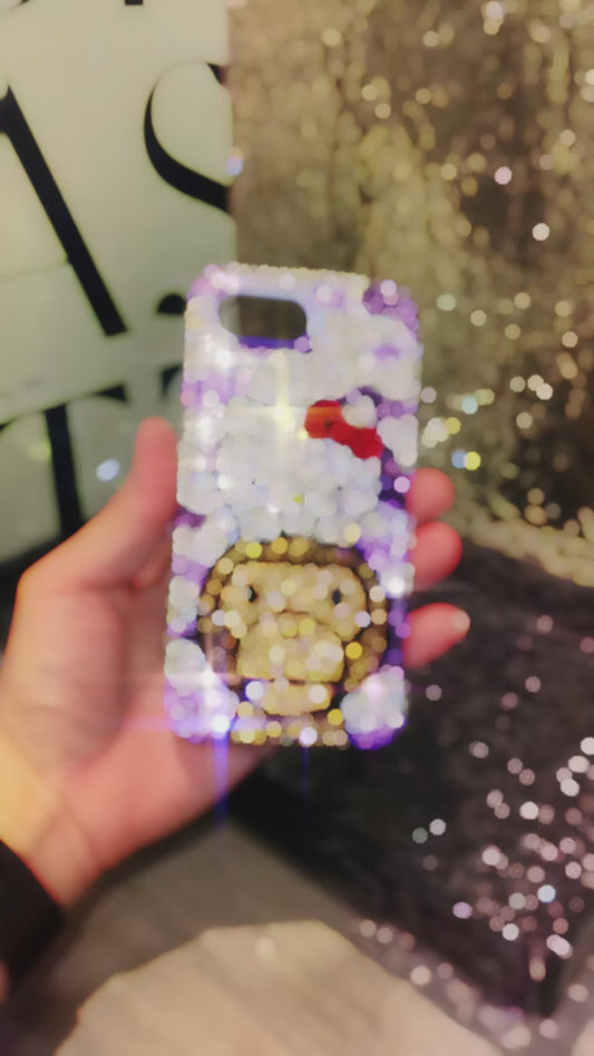 Hello Kitty & Baby Milo Gorgeous Bling Rhinestone For iPhone Case