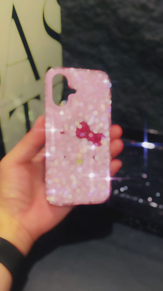 Handmade iPhone Case Gorgeous Bling Pink Rhinestone Hello Kitty Case
