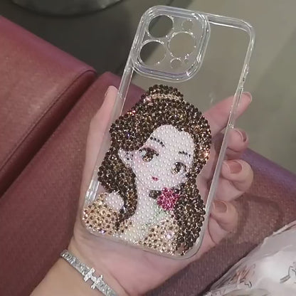 Handmade iPhone Case Luxury Bling Rhinestone Princess Belle Case