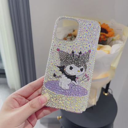 Kuromi Gorgeous Bling AB Rhinestone For iPhone Case