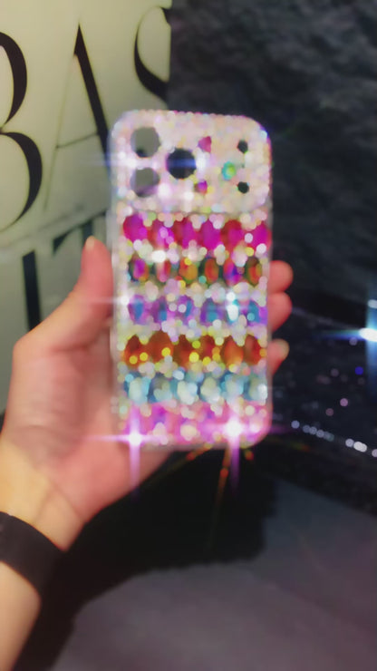 Handmade Luxury Bling Colorful Crystals iPhone Samsung Case