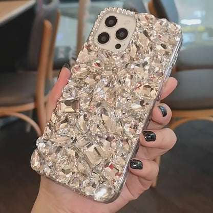 Handmade iPhone Case Luxury Bling Rhinestone Crystal Stone Back Case